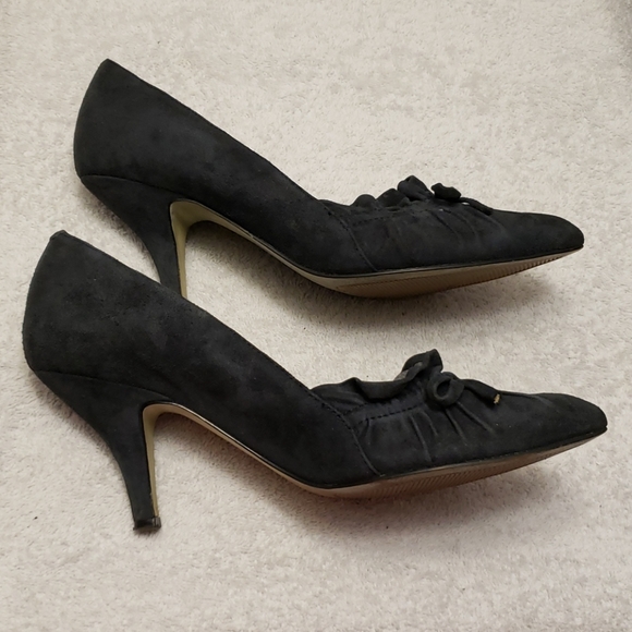 Enzo Angionlini dark blue suede heels, 5.5 - Picture 11 of 11